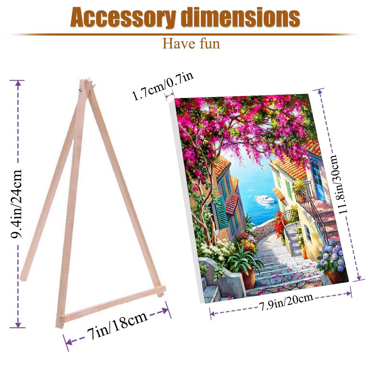 Amazon | Paint by Number 大人用 キャンバスフレーム DIY 風景 数字