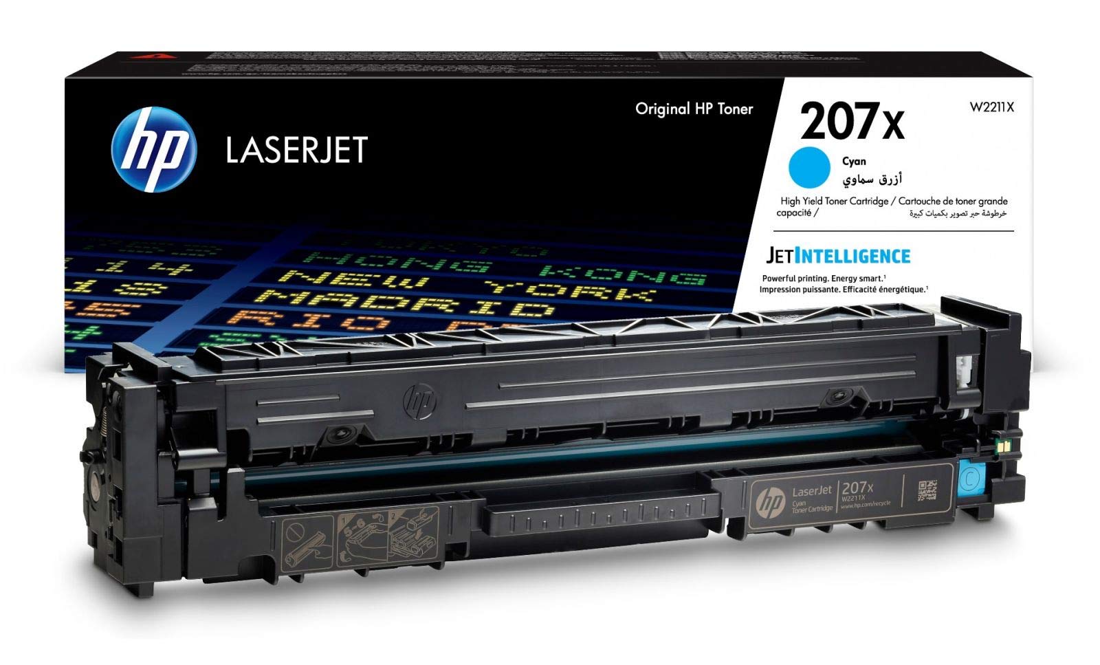HP Lot de 4 cartouches de toner authentiques 207X Noir/cyan/magenta/jaune