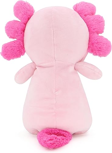 Miniatura 4 de Peluche de ajolotl, lindos animales de peluche de ajolote rosa, peluche suave kawaii, juguete de peluche de ajolote, regalo para decoración de niñas