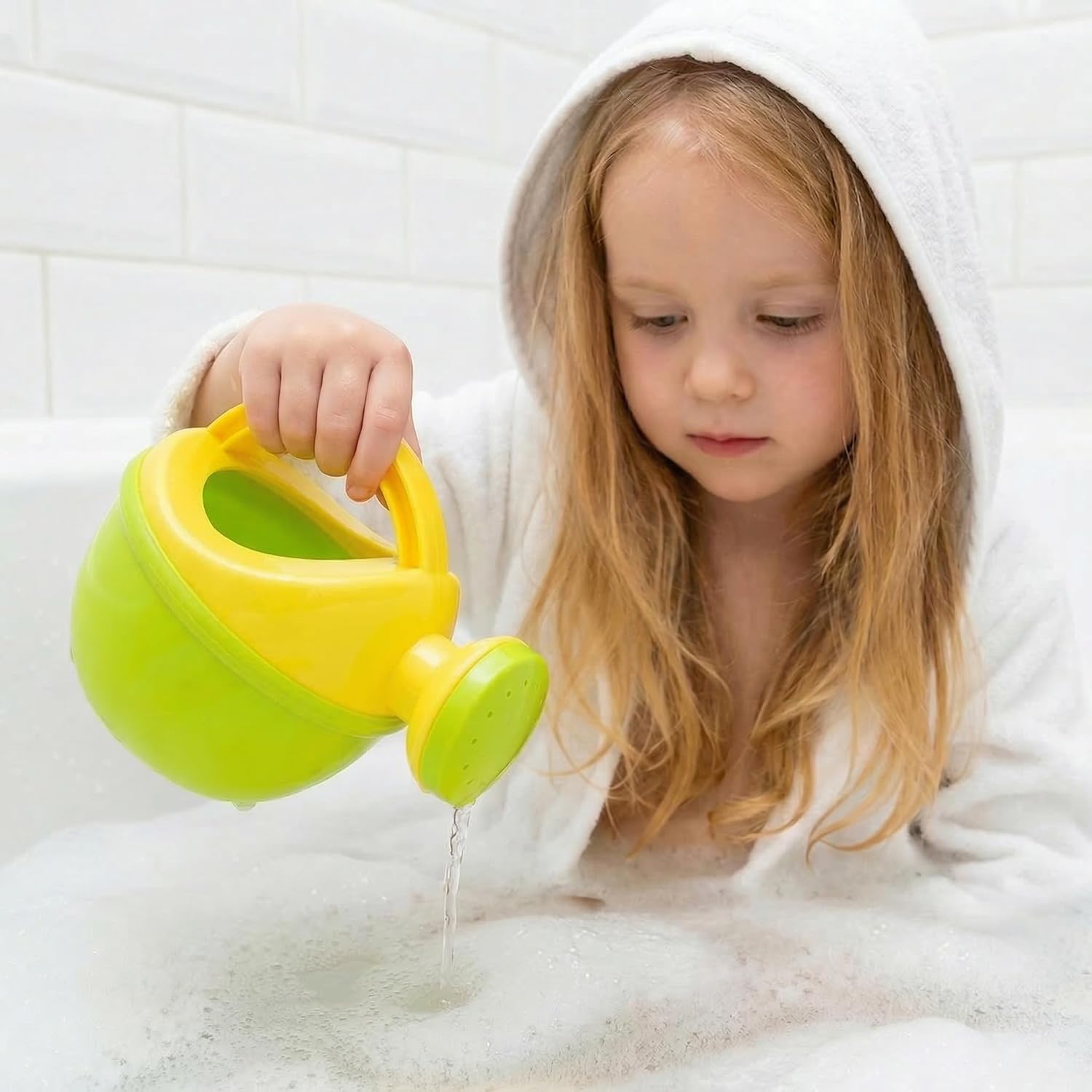 Toddmomy 2Pcs Kids Watering Can Bath Water Can Plastic Watering Can Kids Bath Toys Beach Toys Play Sand Toys for Toddlers Kids