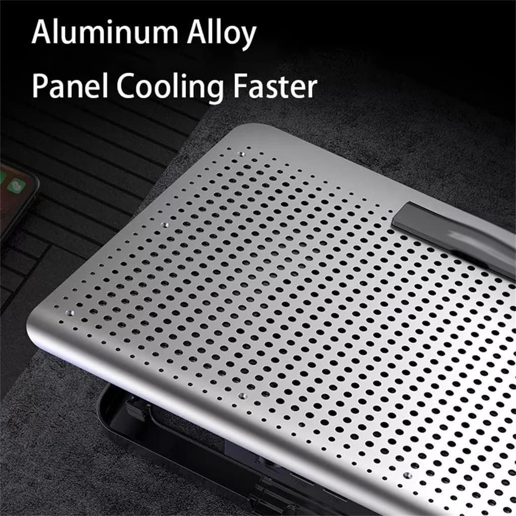 Laptop Cooler Silent Fan Cooling Pad Adjustable Rechargeable for