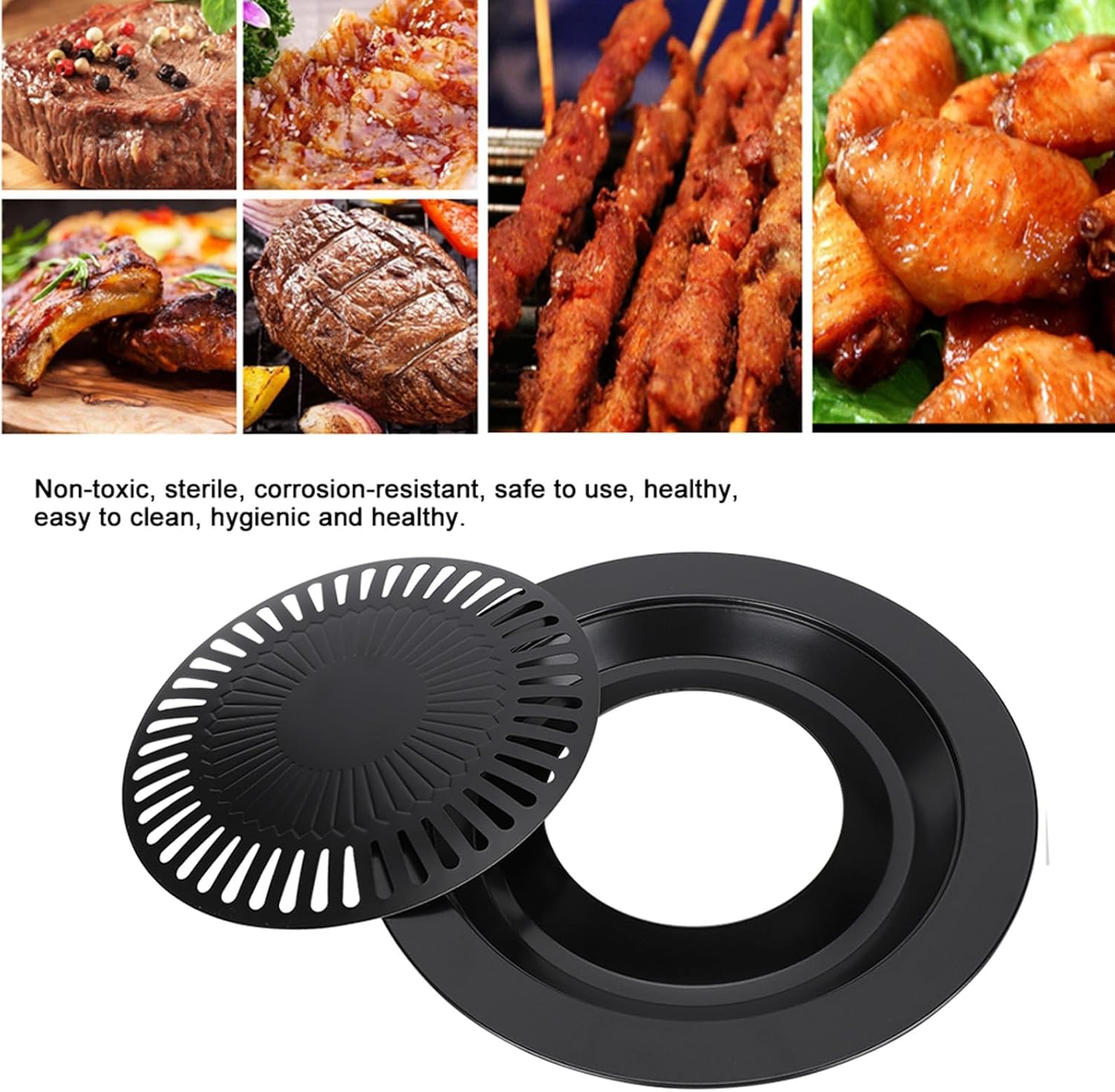 Grill Pans Smokeless Grill Pans Non-Stick Pans Round Pan Holders Multipurpose Pans Pan Sets Home Pans For The Kitchen