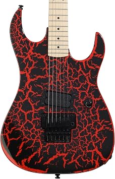 B.C. Rich Gunslinger Retro II Electric Guitar - Red Crackle