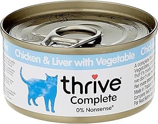 thrive Cat Complete - 100% Complete Cat Food Chicken Breast & Chicken Liver with Vegetables (Pack of 12) product image