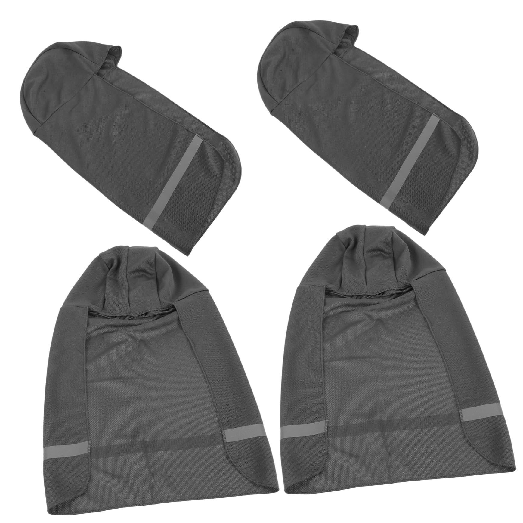 Mikikit Schutzhelm Visier Mit Reflektierendem Streifen Kühlender Hut Nackenschutz Outdoor Aktivitäten Kappe Hutfutter Hutclip Trucker Krempe Maske Schutzhelm