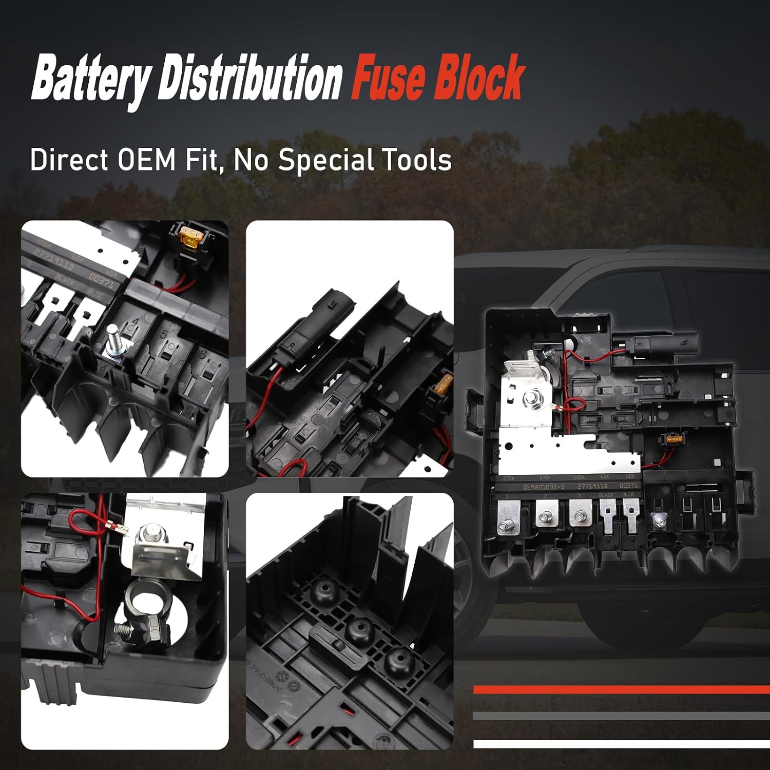 Battery Distribution Fuse Block Compatible with Chevrolet Chevy Silverado