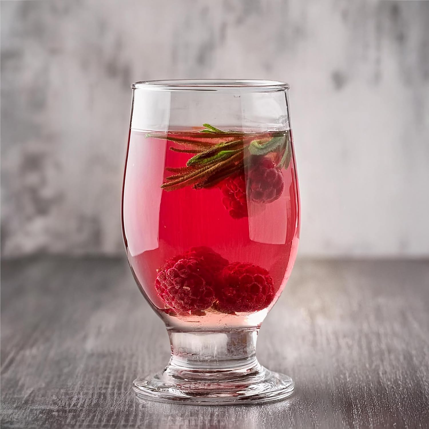 Glasmark Krosno, 270 ml, Set of 4, Drinking Glasses, Glass with Stem, Long Drink Glasses, Water Glasses, Juice Glasses, Dishwasher Safe, Perfect for Home, Restaurants and Parties