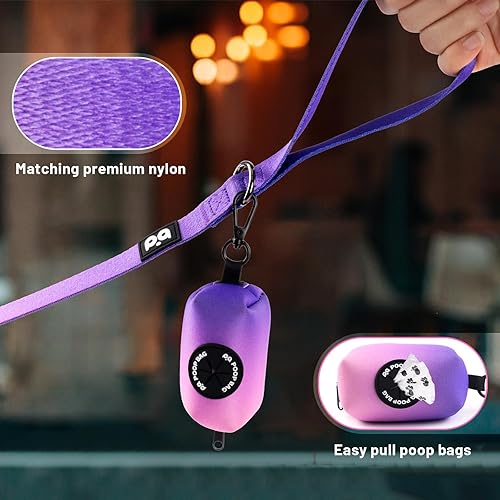 Miniatura 6 de Combo de arnés para perro y correa, chaleco ajustable sin tirones, lindo para cachorros pequeños, medianos y niñas, machos con soporte para bolsa de