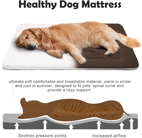 Miniatura 10 de JoicyCo - Cama grande y acolchada de 360 420 y 470pulgadas para perro lavable con base antideslizante cama para mascotas camas para gatos caseta