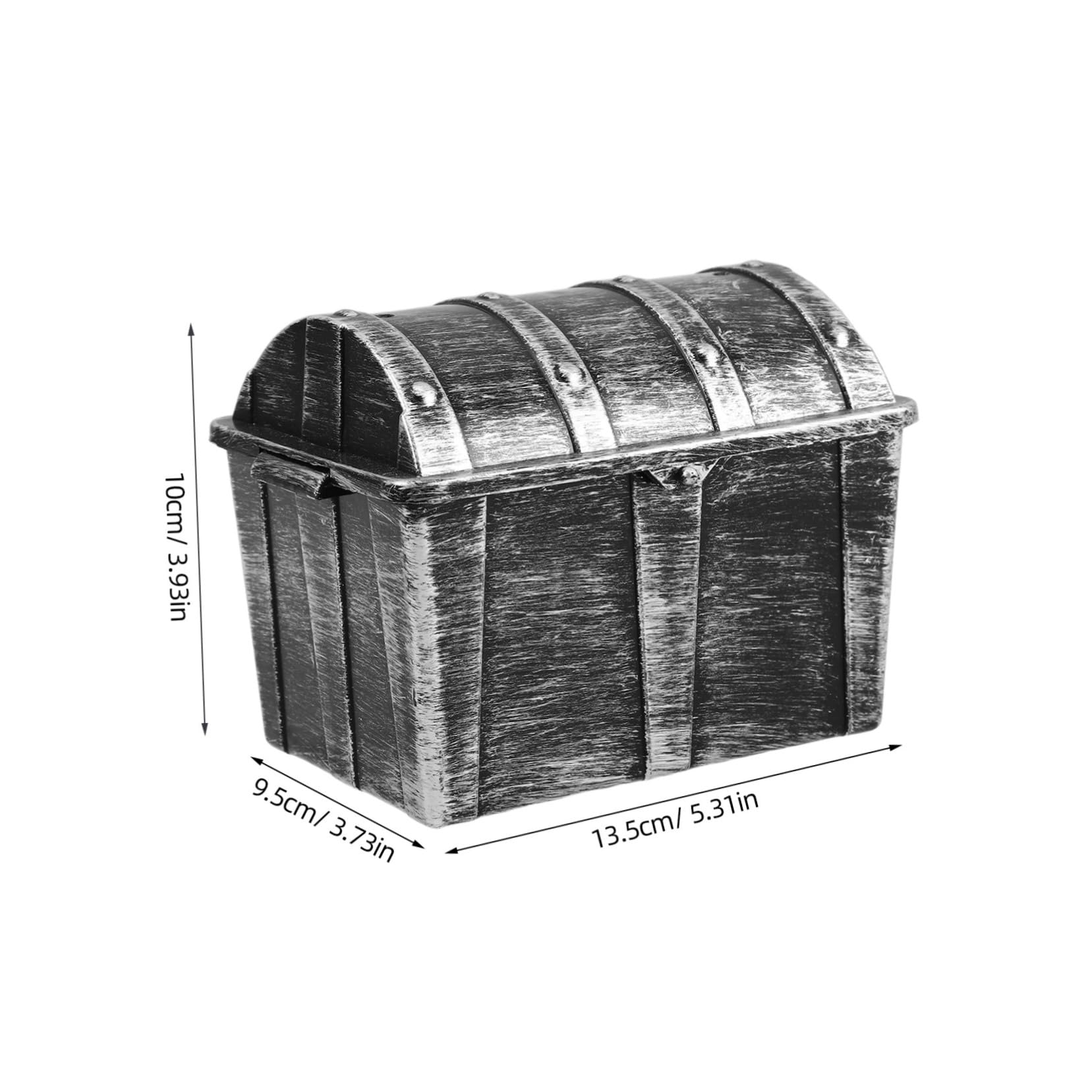 PRETYZOOM Toy Treasure Chest Boys and Girls Pirate Treasure Box Storage Vintage Style Small Chest Nautical Theme