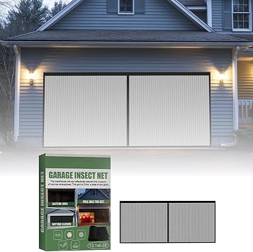 Magnetic Garage Screen Door for Car Garage, Heavy Duty Fiberglass Screen Mesh to Keep Bugs Out, Easy Install & Pass-Through, Magic Curtain Outdoor for Patio, Porch, Window 6.56X13.12 FT, B