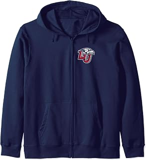 Liberty Flames Left Chest Icon Officially Licensed Zip Hoodie