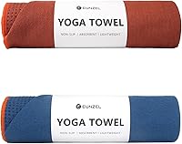Vista 13 de Eunzel Paquete de 2 Toallas de Yoga Caliente con Punto de Agarre, Toalla de Tapete de Yoga Antideslizante Absorbente de Sudor para Yoga Caliente