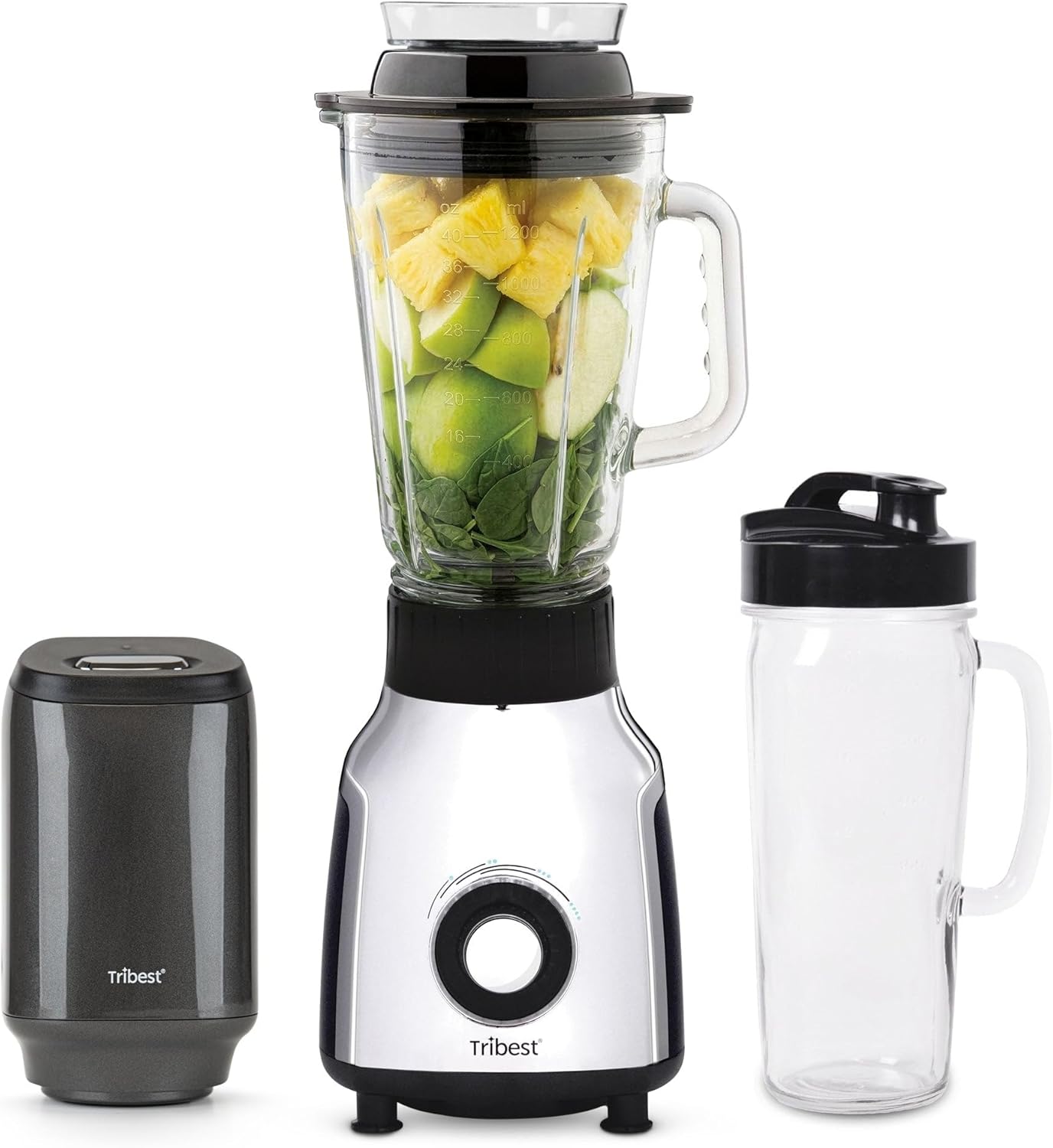 Tribest Glass Personal Vacuum Blender PBG-5001-A Antioxidation Vacuum Blender