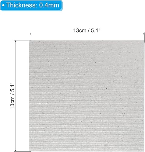 Miniatura 2 de PATIKIL Cubierta de guía de ondas de microondas de 5.1 x 5.1 pulgadas, 2 placas universales de mica para microondas, hoja de repuesto de 0.016 in de