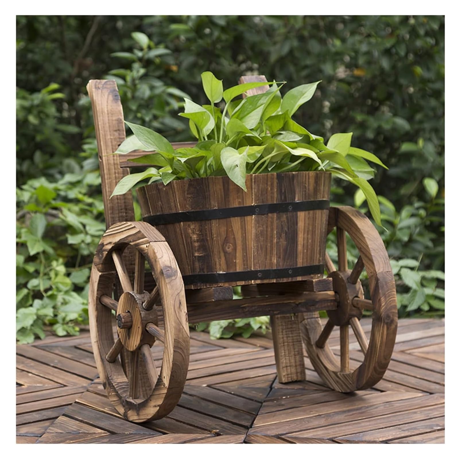 Banc de rempotage extérieur sur roues pour aménager votre terrasse fleurie
