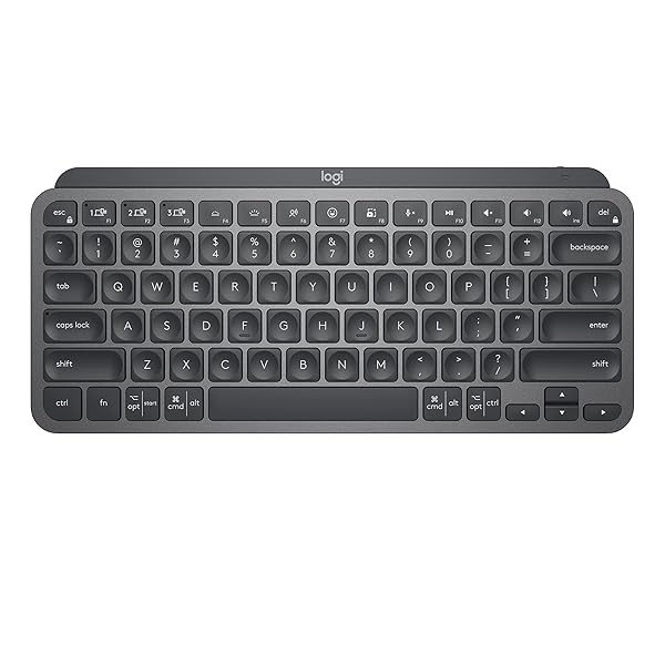 Logitech MX Keys Mini Minimalist Wireless Illuminated Keyboard, Compact, Bluetooth, Backlit, USB-C, Compatible with Apple macOS, iOS, Windows, Linux, Android, Metal Build - Graphite