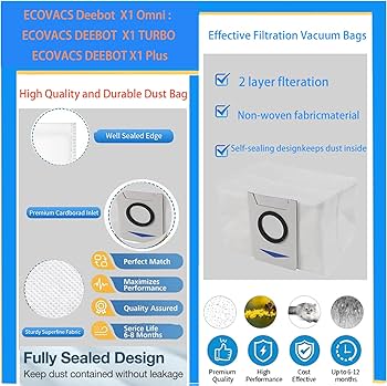 Amazon.com: Accessories for ECOVACS Deebot X1 Omni : Replacement