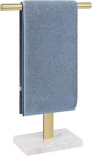 Toallero de mano, soporte para toallas de mano en forma de T para baño, toallero de mano, toallero independiente para baño, encimera de cocina,