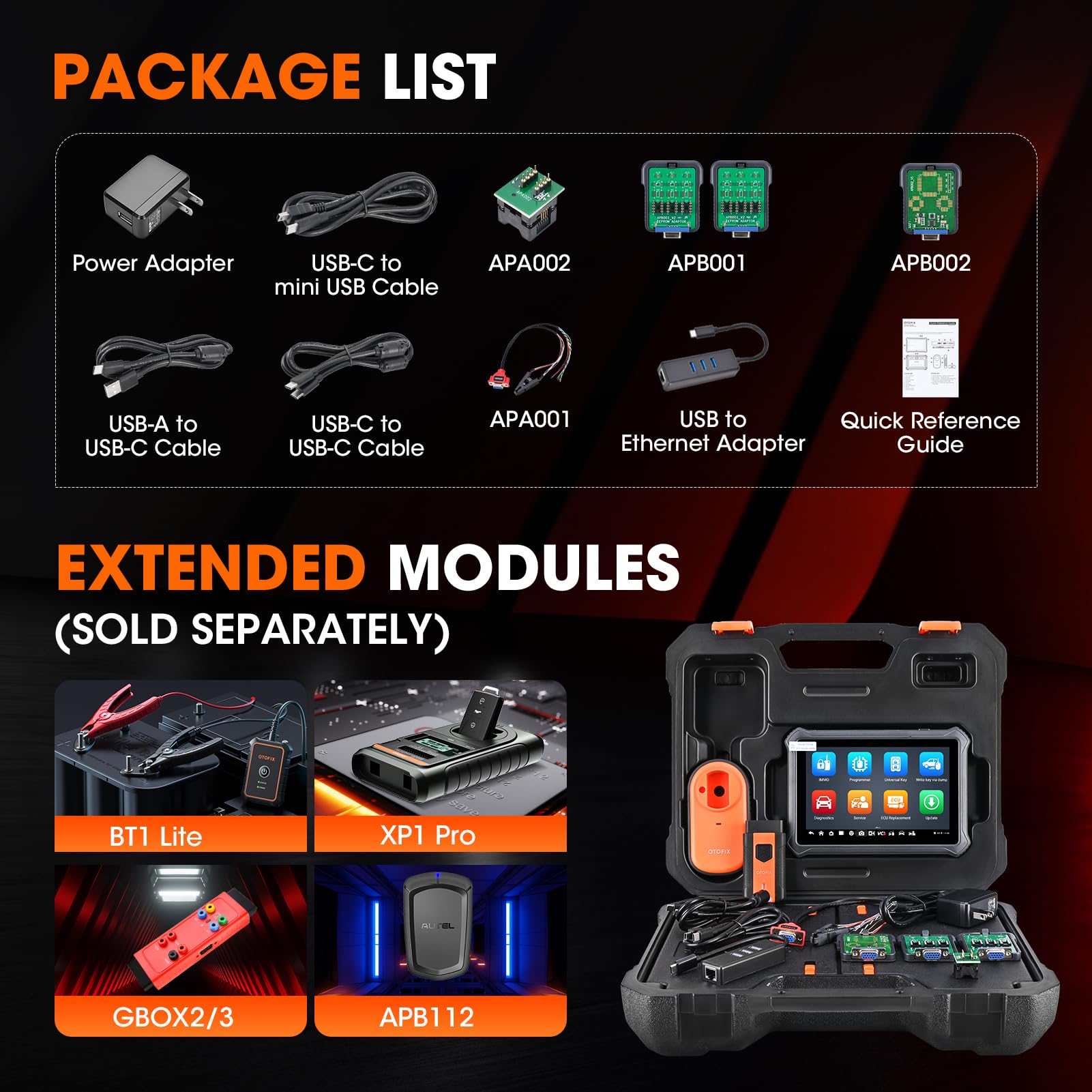 OTOFIX IM1 IMMO Programmateur clé Voiture [avec XP1], Tous Les Diagnostic Voiture du Système, Valise Diagnostic Auto avec Test Actif, 40+ Fonctions de Service, DoIP et CANFD, mises à Jour de 2 Ans