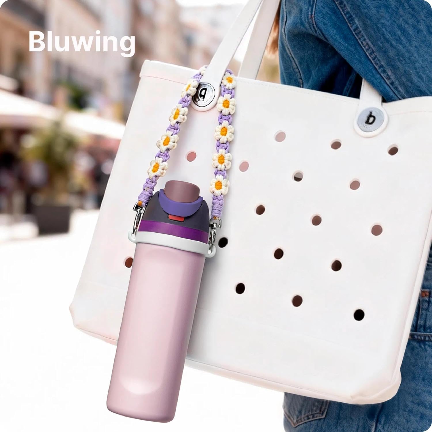 Water Bottle Handle Strap Compatible with Owala, Stanley, HydroJug, Handle Strap for Stanley Cup, Hydro Flask and Most 12-40oz Water Bottles - Image 2