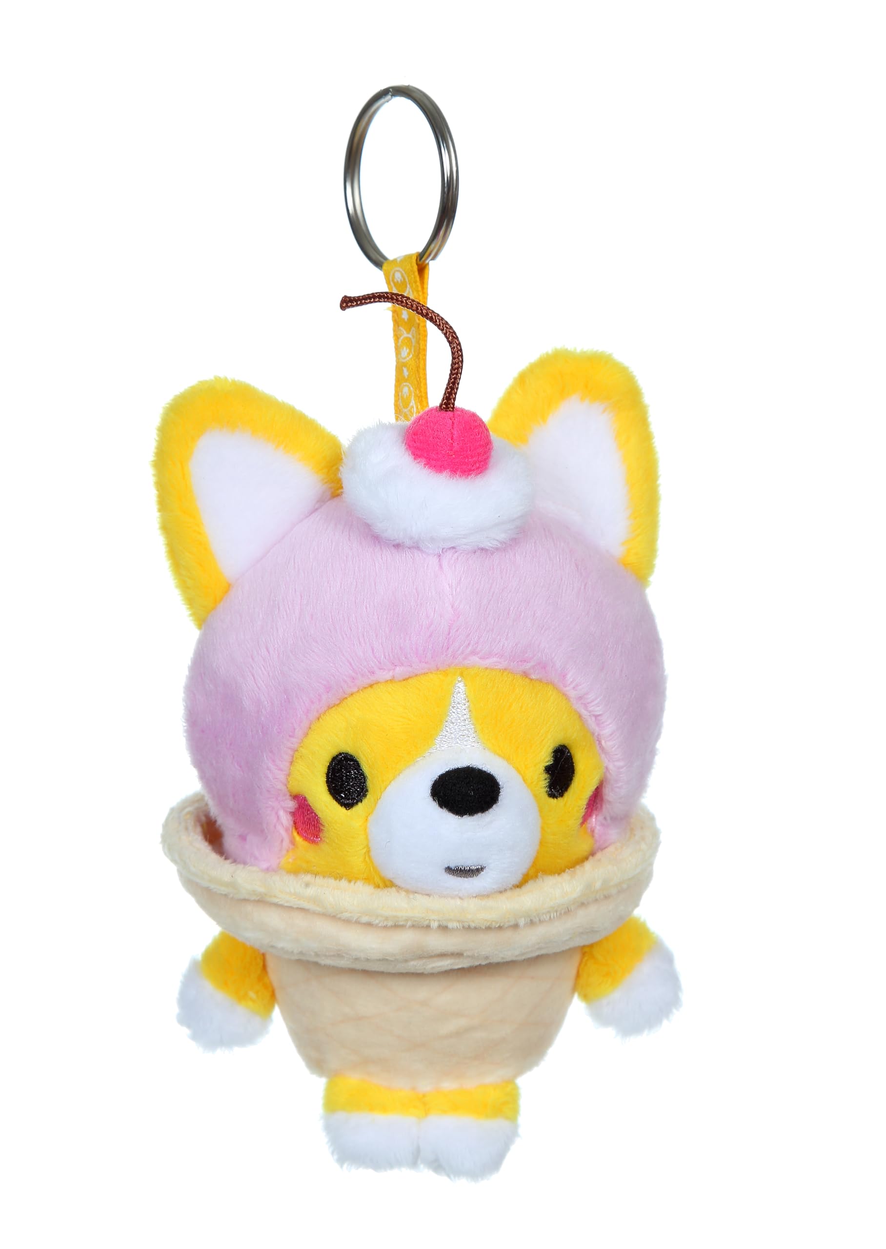 Gipsy Toys – Little Corgi Cuties Soft Toy 12 cm Corgi Keyring – Ice Cream