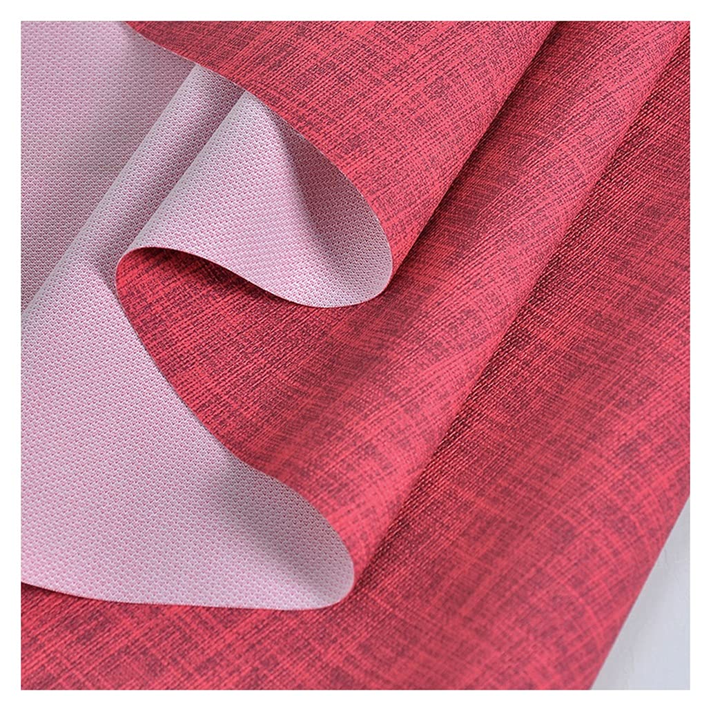 Tissu ameublement aspect lin bordeaux de haute qualité pour canapé - 8