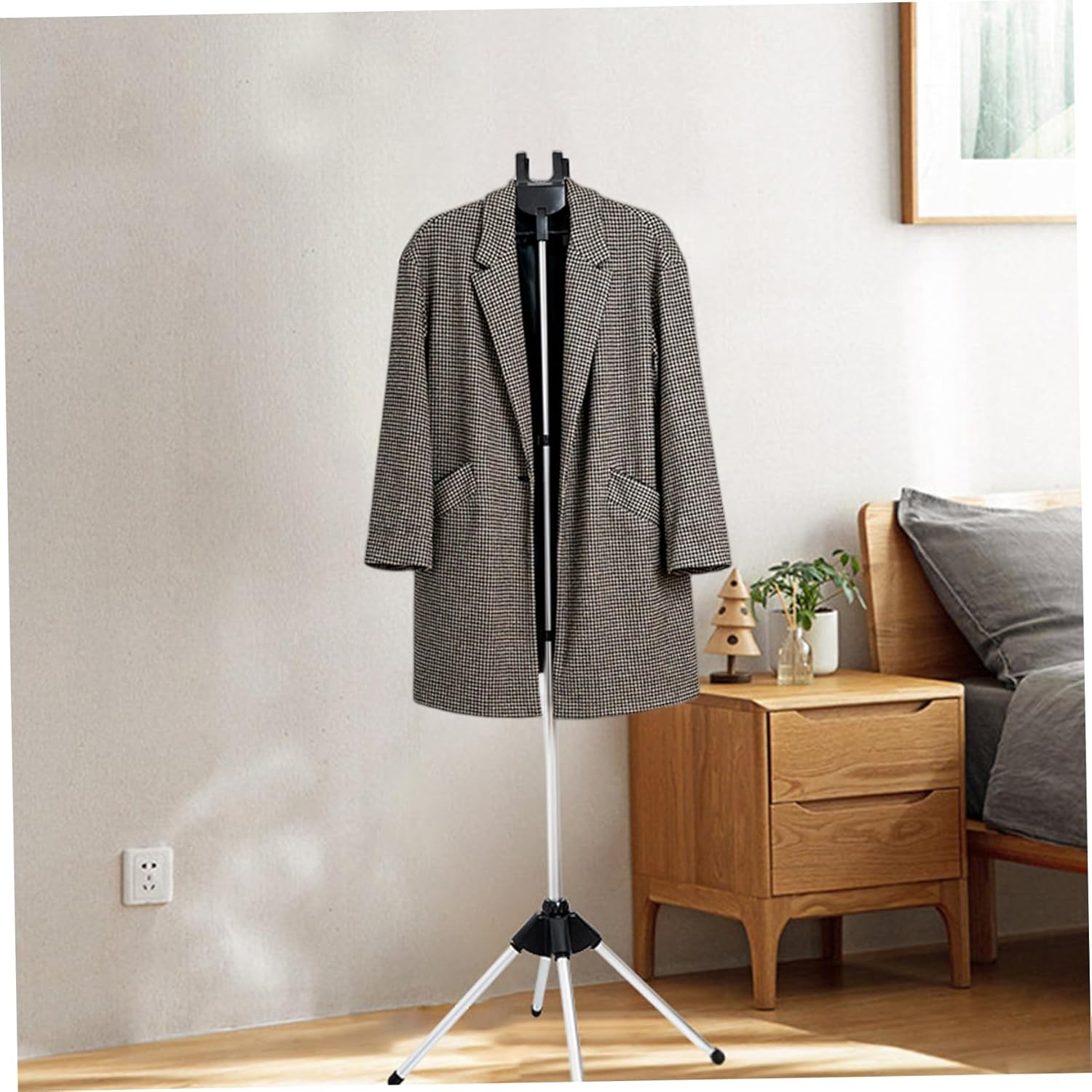 Garment Steamers Stand Foldable Adjustable Steaming Rack for Clothes with Storage Bag Space Saving Steam Iron Rack for Home Hotel Laundry Clothing Stores, Only