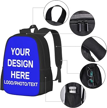 Customize Backpack For Mens Womens,With Logo Name Customize Laptop Backpack Casual Travel Backpack