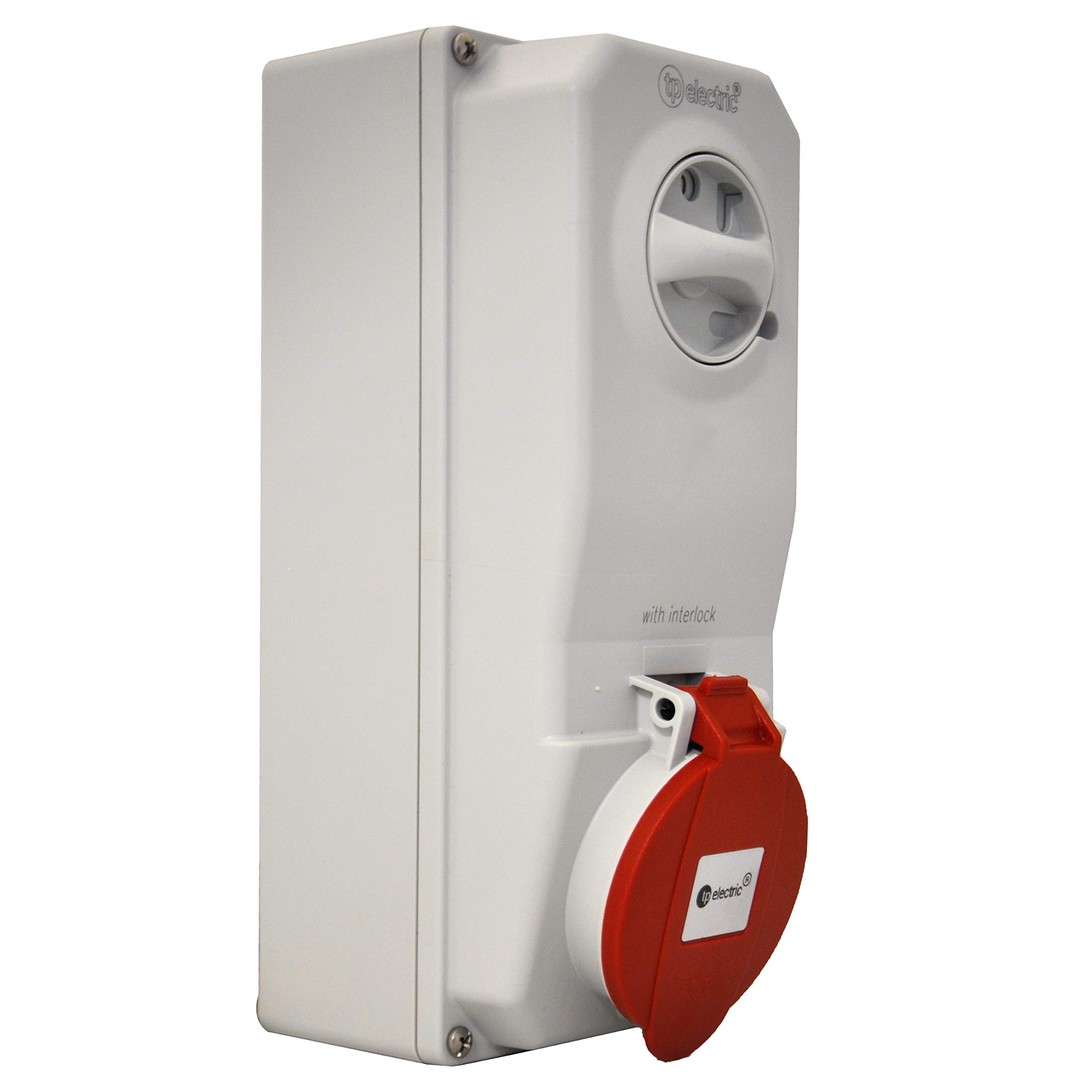 TPelectric CEE - Enchufes con interruptor (5 x 16 A/32 A) (IP44) (5 x 32 A)