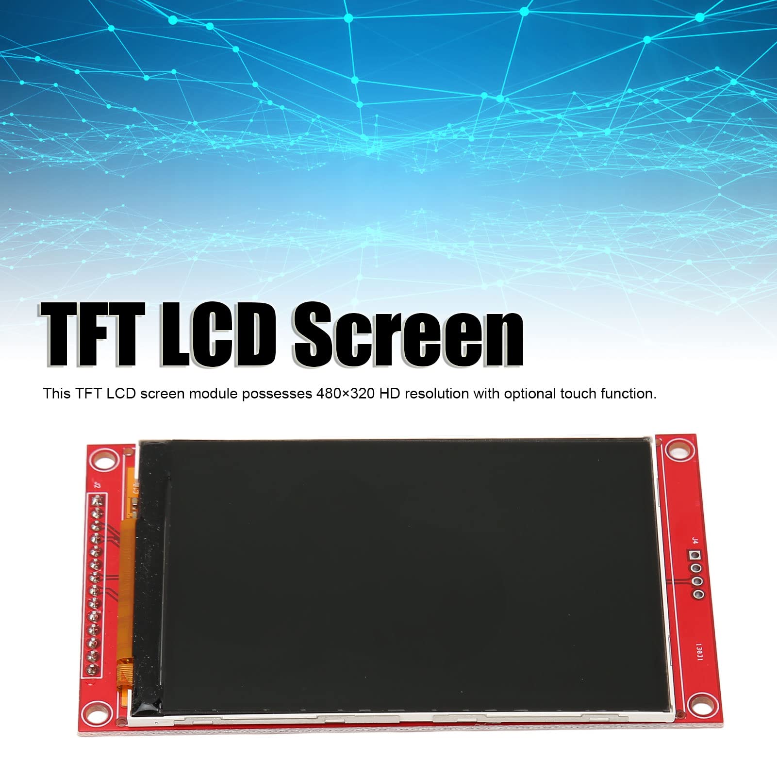 GOWENIC 3.5 inch TFT LCD Display, 480x320 Screen Module, SPI Serial Port Memory Slot Electronic Screen Compatible with 3.3V to 5V for Control Replacement