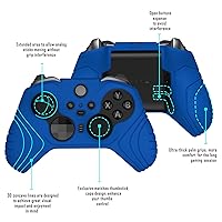 Vista 4 de playvital Samurai Edition Anti Slip Silicone Case Cover for Xbox Elite Wireless Controller Series 2 Core, Ergonomic Soft Rubber Skin Protector for