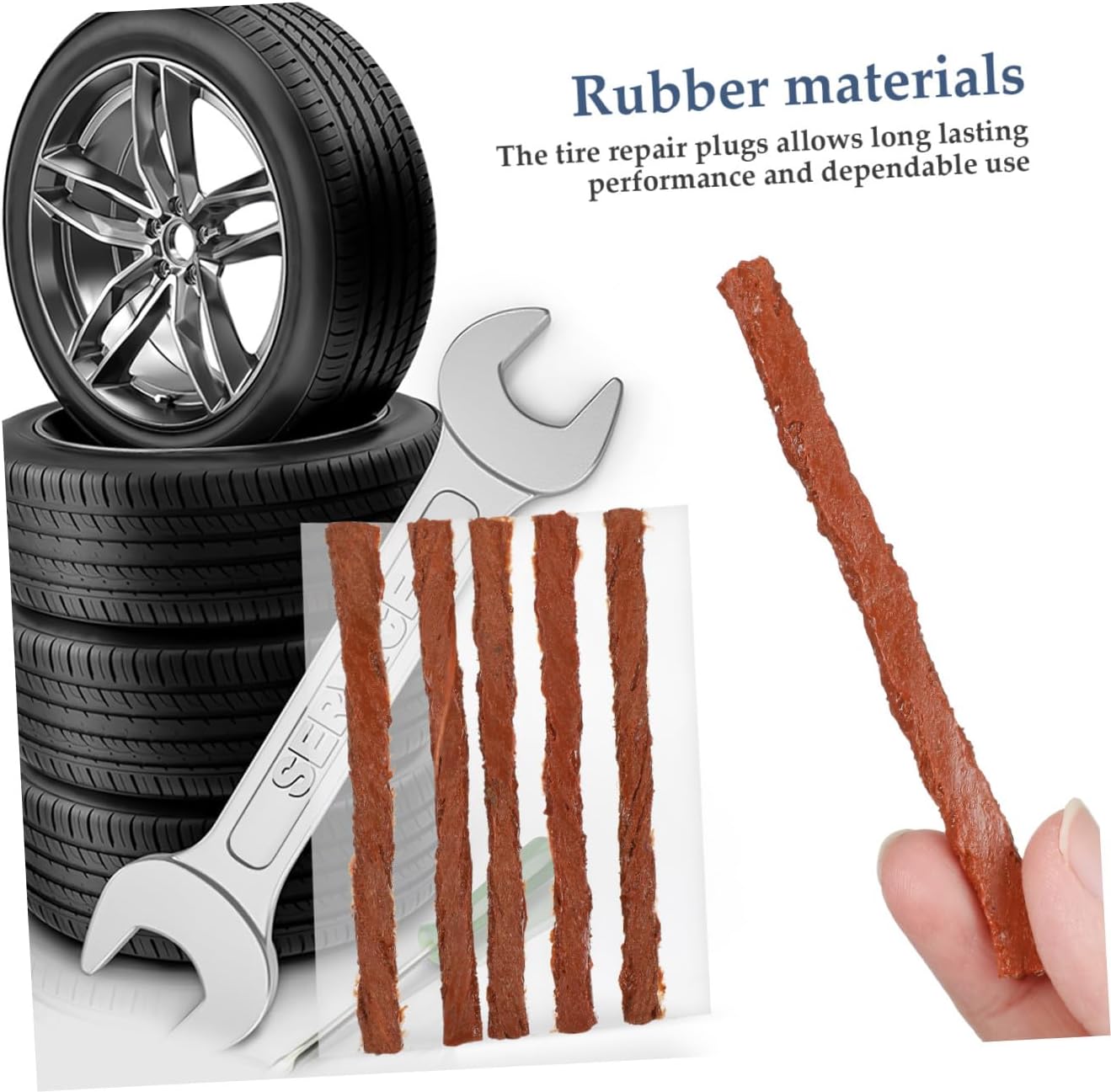 90pcs Tire Plugs Rubber Tire Repair Kit for Cars Motorcycles Atvs Utvs and Trucks