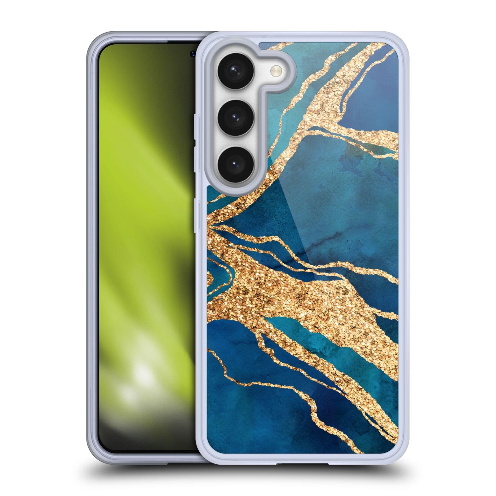 Carcasa Samsung S23 5G efecto mármol y oro LebensArt 7