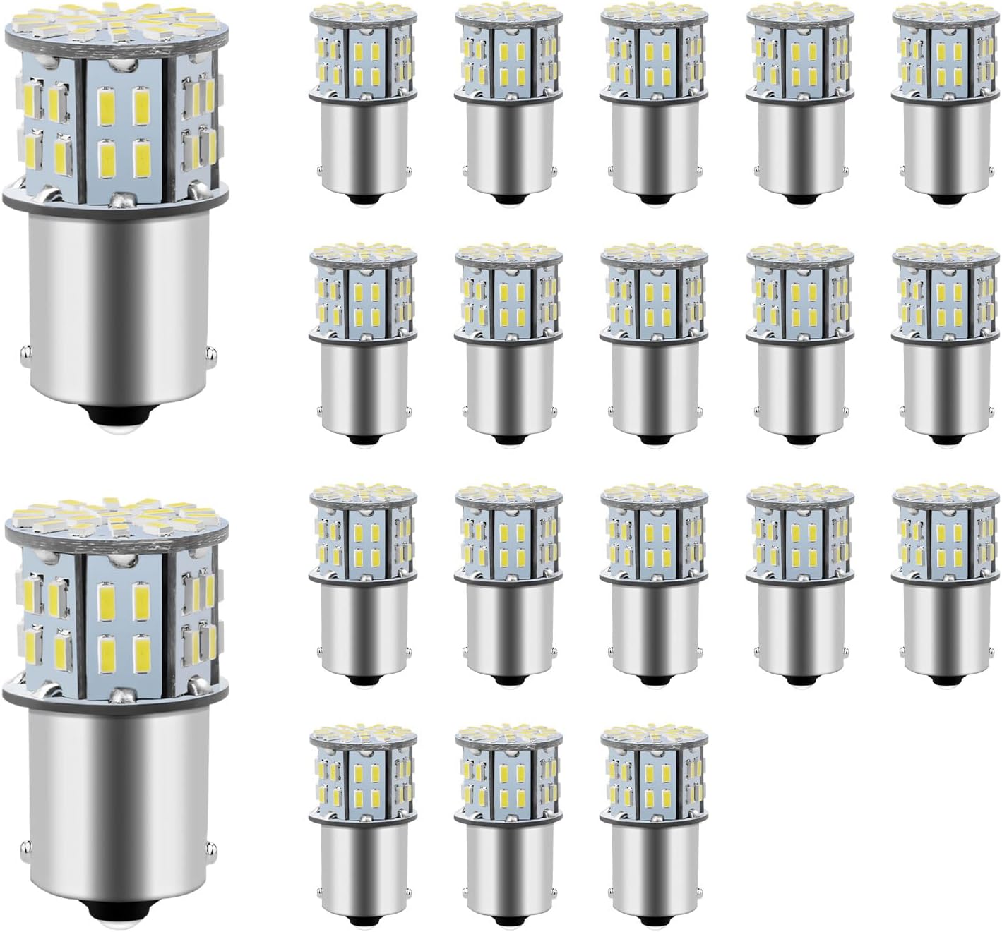 20 PCS 1156 Car LED Bulb, 12 Volt Super Bright 3014 50-SMD Bulb LED Interior Light Replacement, 1156 1141 1003 7506 BA15S Light Bulbs for Car RV Camper Trailer Boat