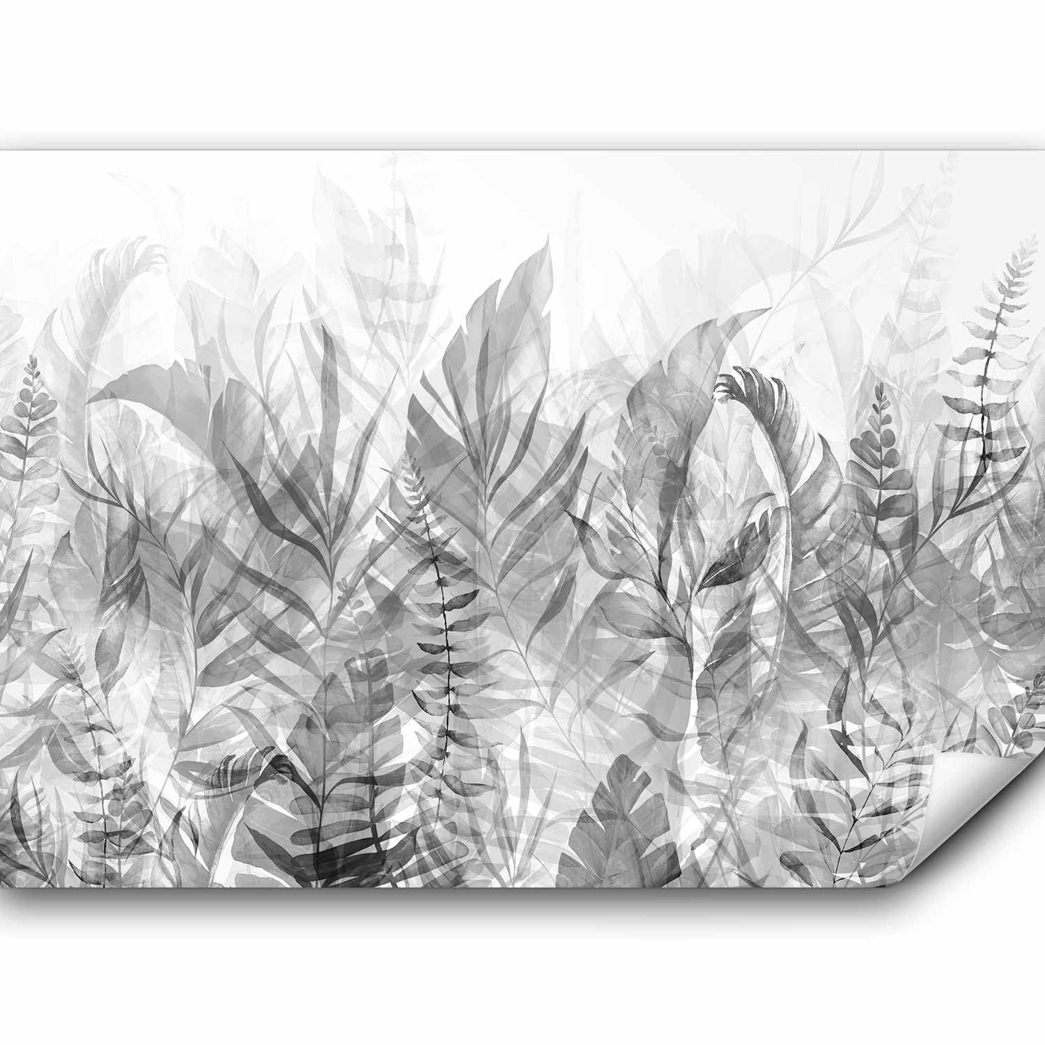 Papier peint panoramique nature haut de gamme murando 400x280 cm au design moderne gris