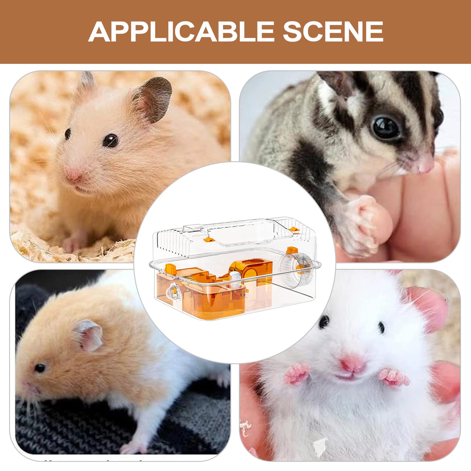 Hábitat Para Hámster Juguetes de Amplios | Castillo Para Roedor Enano Hábitat Animal Para Hámster Sirio Ratón Conejo Enano Hogar Interior Juego Descanso Alimentación