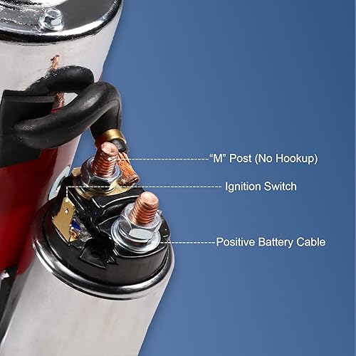 Miniatura 5 de Mini arrancador de alto par rojo de repuesto para Chevy BBC SBC 153168 compatible con dientes