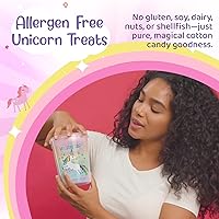 Vista 7 de Unicornucopia Algodón de azúcar – Paquete de 2 – 6 sabores de azúcar de algodón arcoíris – Unicornio fiesta de cumpleaños favores dulces para bolsas