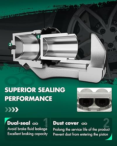 Miniatura 5 de SCITOO Pinza de freno delantera derecha con soporte 18B4826 compatible para Jeep para Grand Cherokee 1999-2004