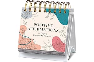Daily Affirmation Calendar Inspirational Standing Flip Calendar Undated Inspirational Quotes Desk Calendar