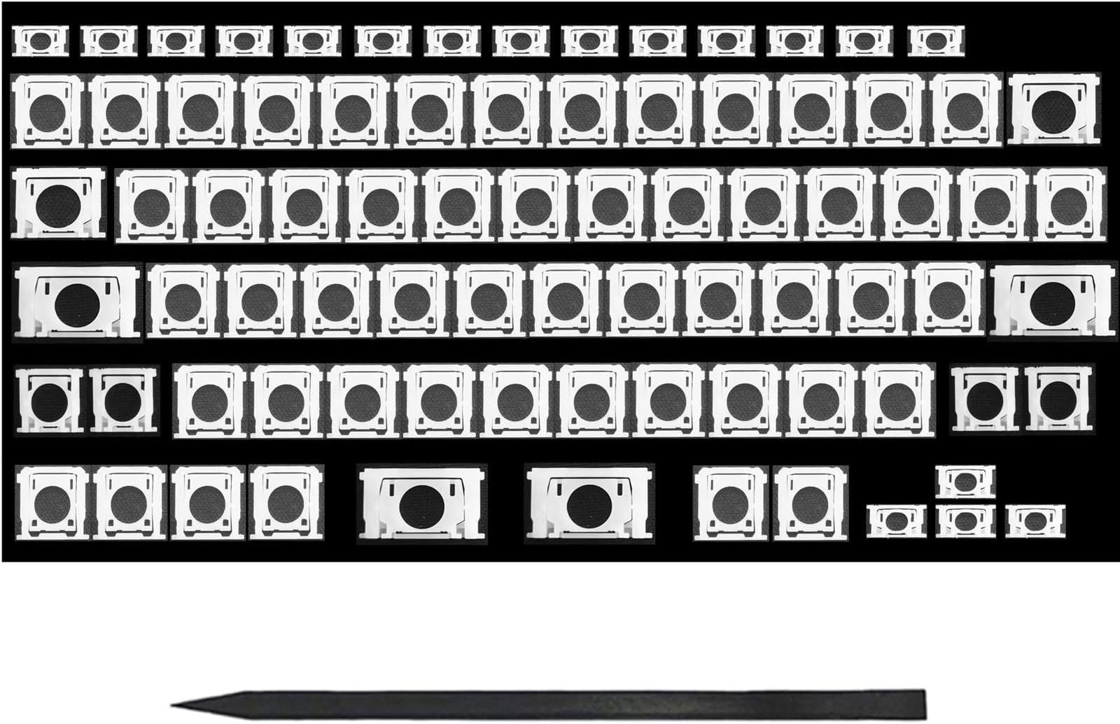 Replacement AP11 US Keyboard Keycaps Keys Scissor Clips Hinge for MacBook Pro 13" 15" A1425 A1502 A1398 2012-2015 Year, for MacBook Air 13" A1369 A1466 2011-2015 Year