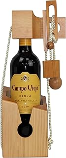 WineLovers Wooden Wine Puzzle with Bottle of Campo Viejo Rioja Tempranillo – Spain 1 x 75cl