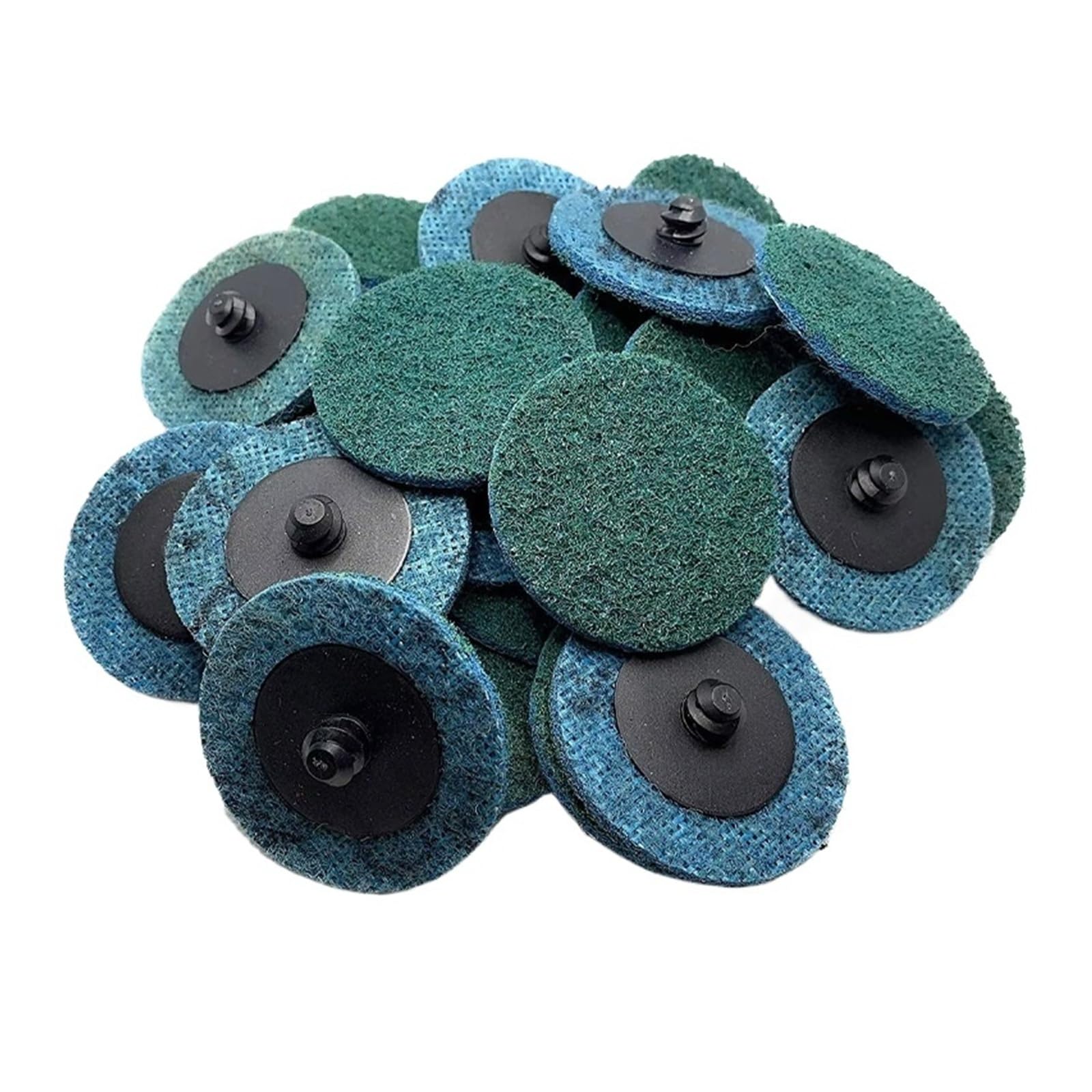 10/30Pcs 2inch Roll Change Discs Surface Conditioning Discs Sanding Disc for Surface Prep Paint Stripping Grinding(Fine -30pcs)