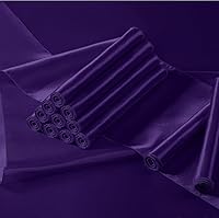 Vista 16 de Manyshofu 12Pcs Satin Orange Table Runner - 12 x 72 Inch Long Size, Party Table Runner Decor Bright & Smooth Wedding Decorations Table Runners for