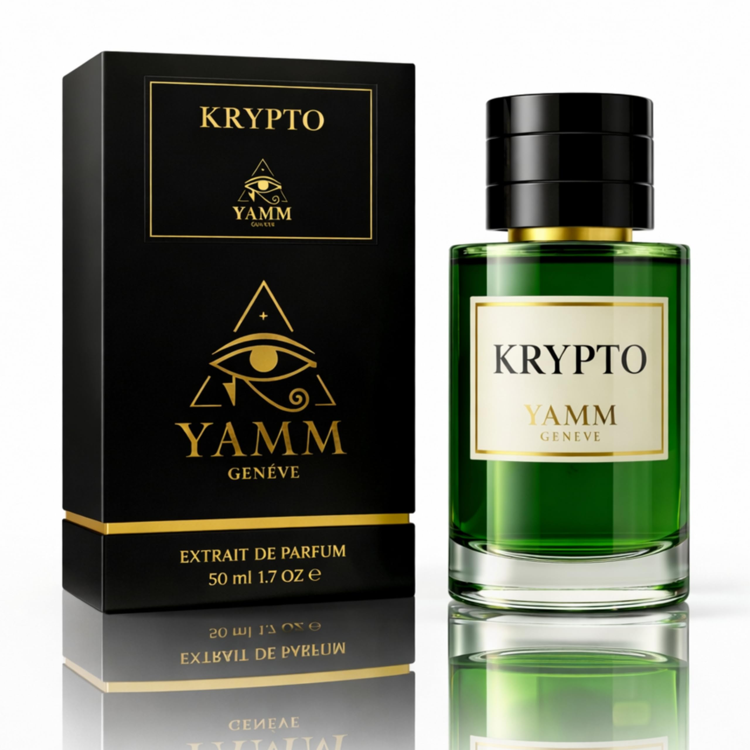 Krypto | Extrait de Parfum 50 ml | Parfum Mixte Homme & Femme | Notes Amande & Jasmin | Luxe & Longue Tenue