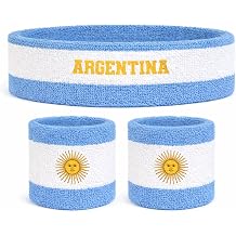 Suddora Country Headband &amp; Wristbands Set (Includes 2 Wrist &amp; 1 Head Sweatband), Highly Moisture Wicking