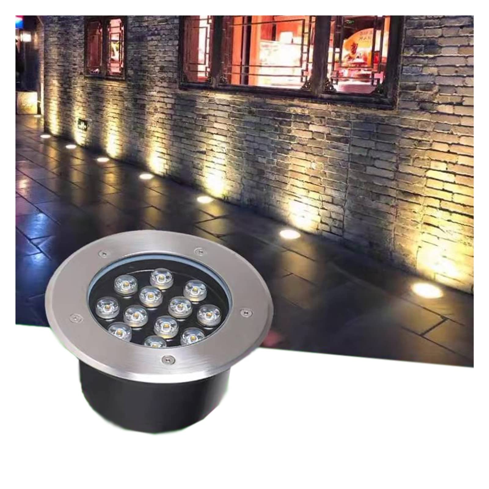 LGJEGD LED Deck Lighting, 1-36W Back Yard Lights Outdoor Waterproof IP67 for Patio Fence Pathway Deck Landscape Lighting (Color : Red light, Size : 9W)