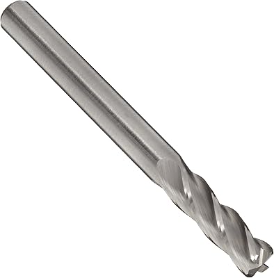 Melin Tool CCMG Carbide Corner Radius End Mill, Uncoated (Bright) Finish, 30 Deg Helix, 4 Flutes, 2.5000