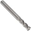 CCMG Carbide Corner Radius End Mill, Uncoated Bright Finish, 30 Deg Helix, 4 Flutes, 4